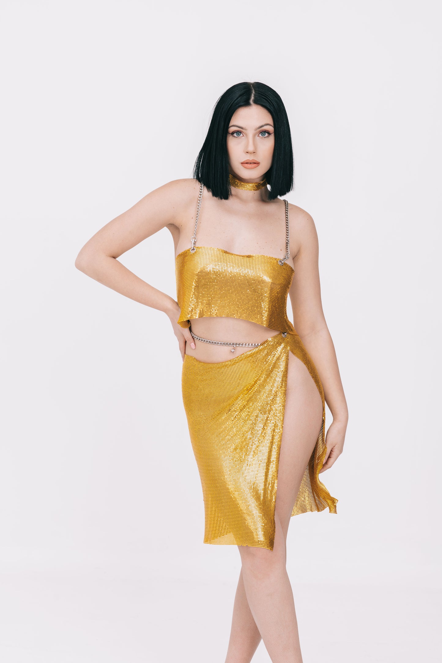 The Pat Gold Skirt