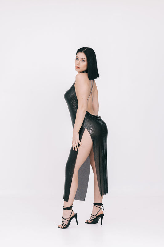 The Opal Black Dress