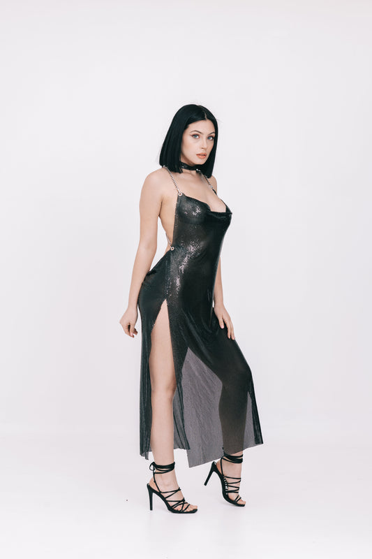 The Opal Black Dress