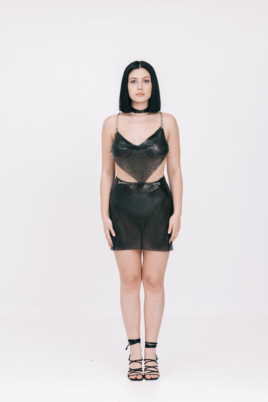 The Amber Black Skirt