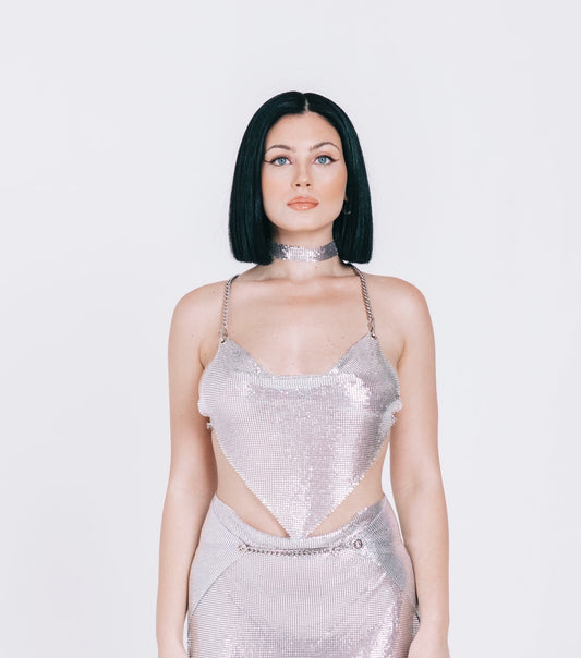 The Amber Silver Top